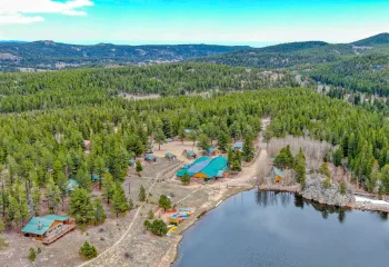 Aerial view of Tumbleson Lake