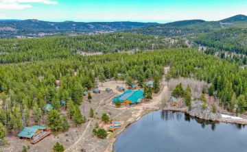 Aerial view of Tumbleson Lake